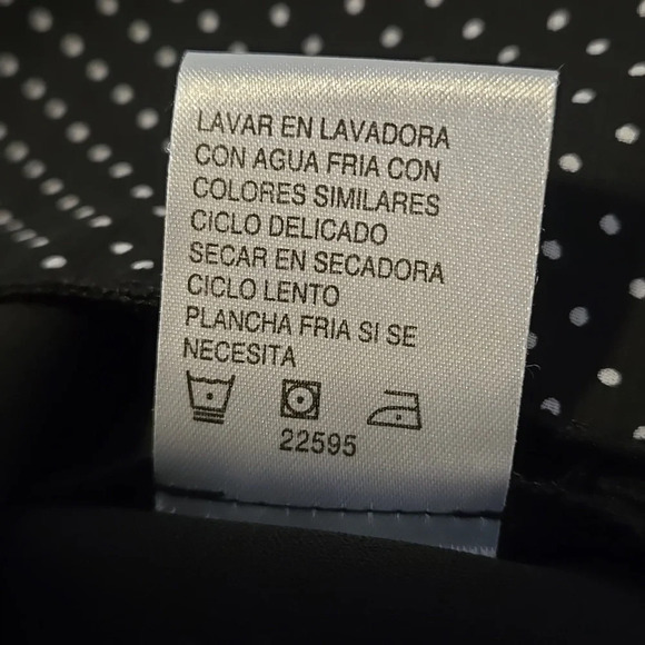 VTG Sag Harbor 2 pc Dress Midnight Blue White Polka Dots Layered Skirt size 2X - Picture 11 of 16